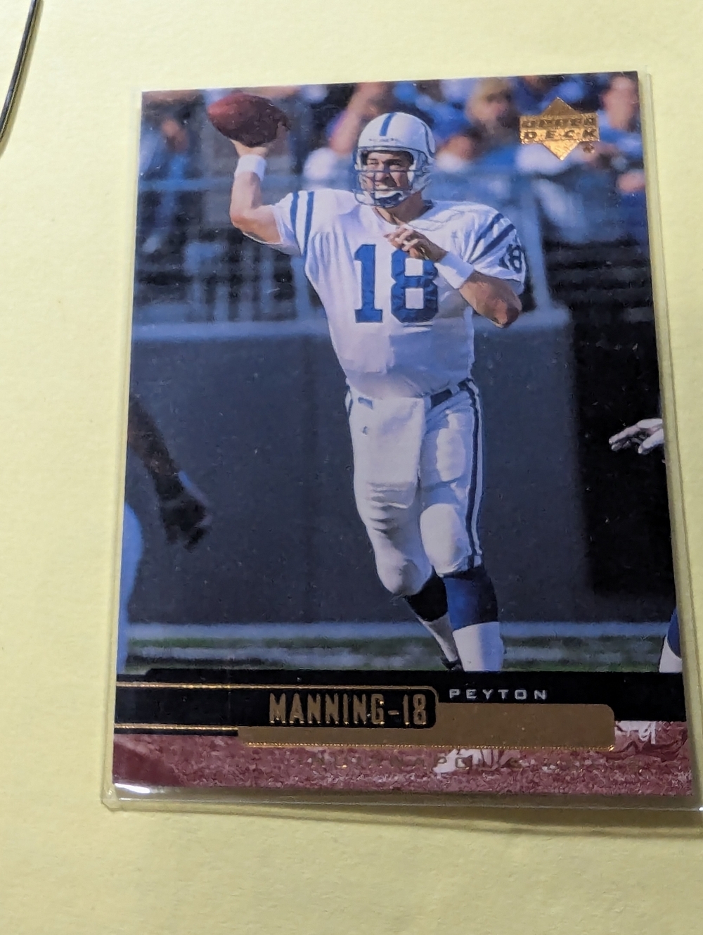 1999 UPPER DECK FOOTBALL PEYTON MANNING #88 INDIANAPOLIS COLTS QUARTERBACK NM